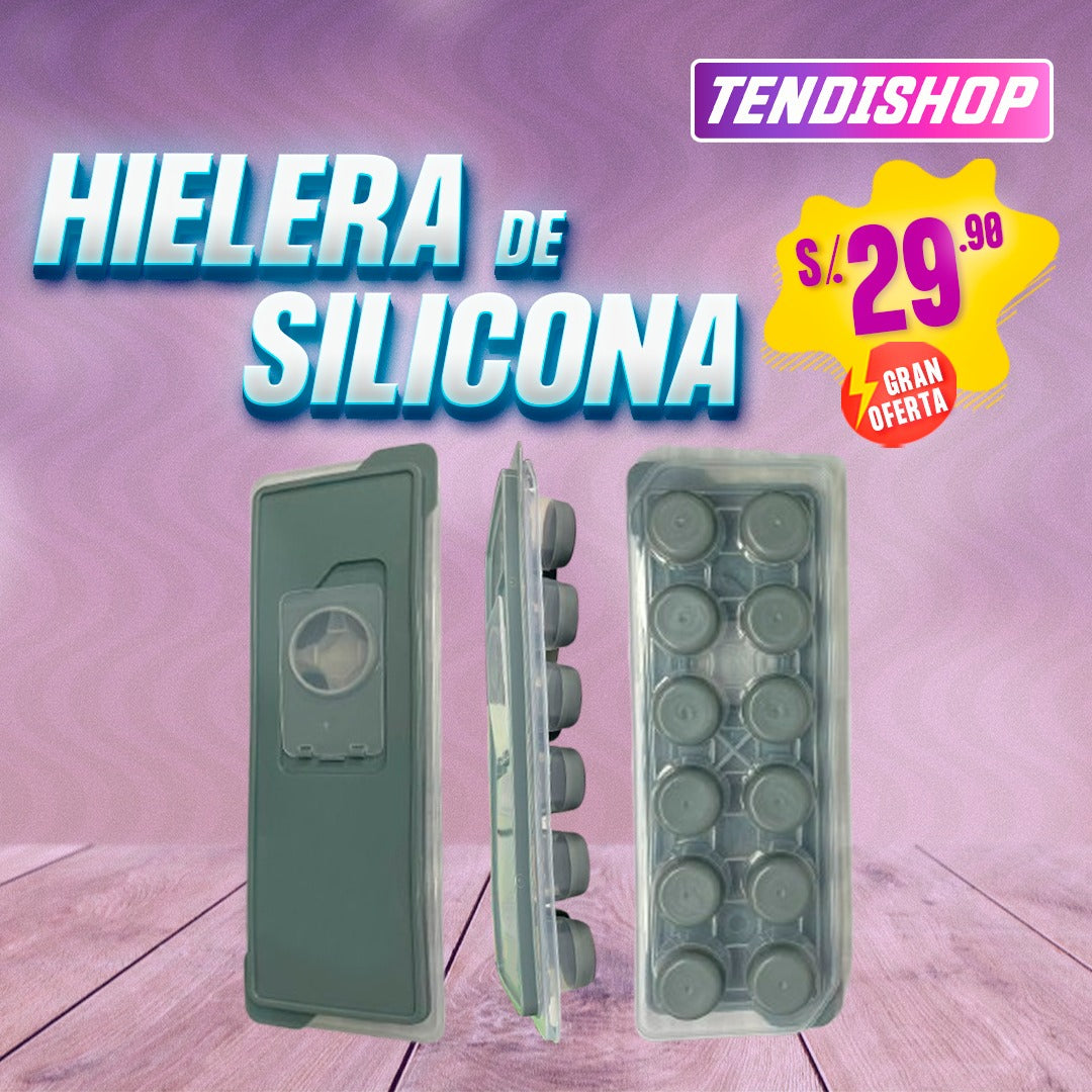 Hielera de Silicona con Tapa Protectora